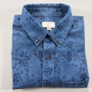 Club Monaco Navy Floral Men's Shirt